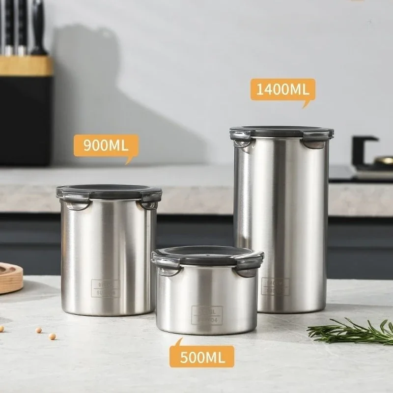 Food Storage With Dividers - Contenedores herméticos de acero inoxidable 304