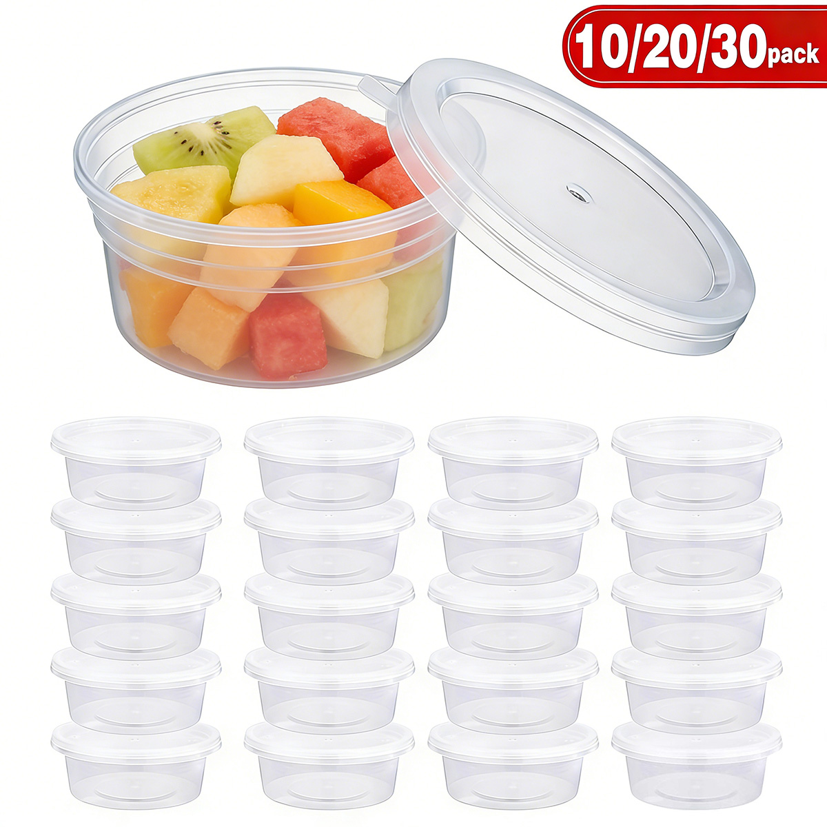 Food Storage Meals - Paquete de 10/20/30 Recipientes Pequeños para