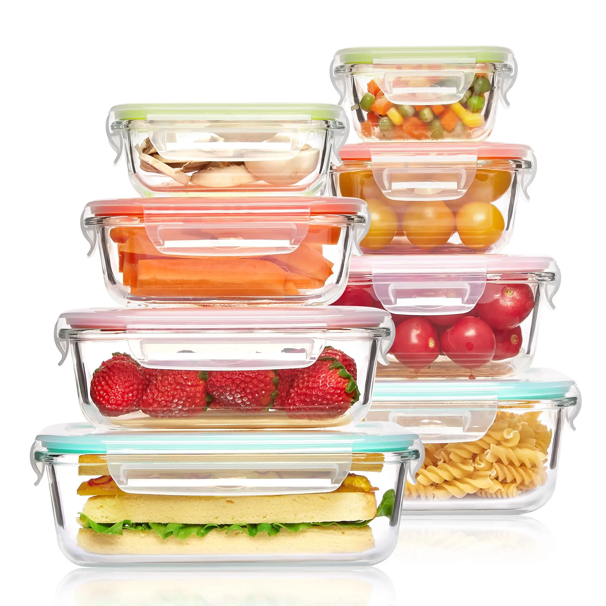 Food Storage Oven Safe - Fiambrera de vidrio, contenedores de almacenamiento
