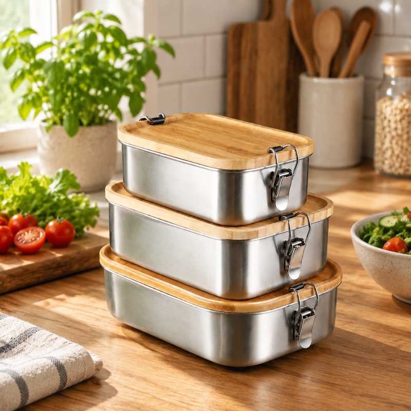 Lonchera duradera de acero ino - Food Storage Meals reseña y precio