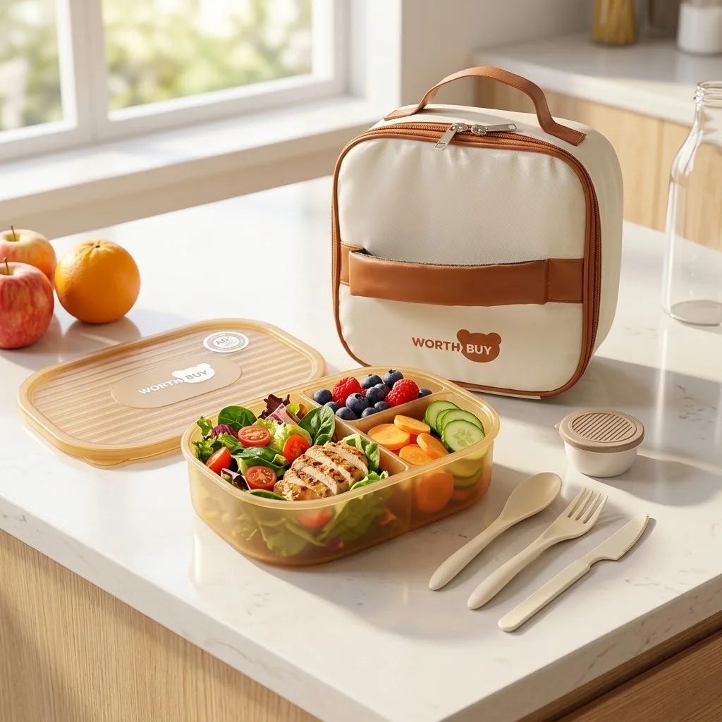 Caja Bento de Plástico Desmont - Food Storage With Dividers reseña y precio