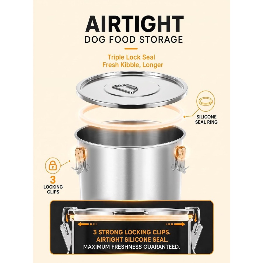 Contenedor hermético de acero  - Food Storage Containers reseña y precio
