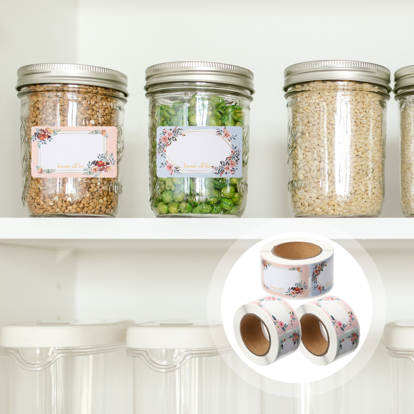 3 rollos de etiquetas adhesiva - Food Storage Labels reseña y precio