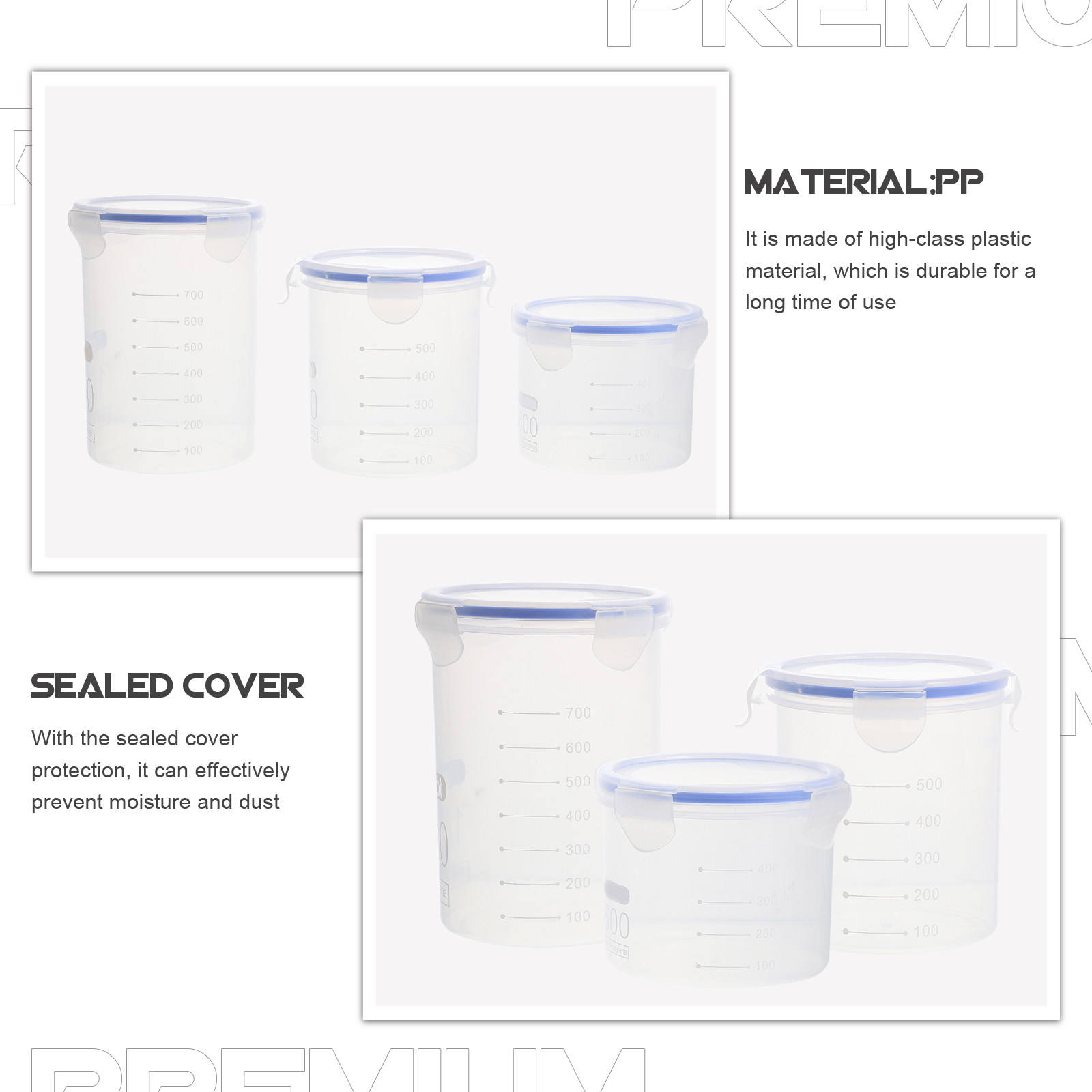 6 recipientes herméticos para  - Food Storage Containers reseña y precio