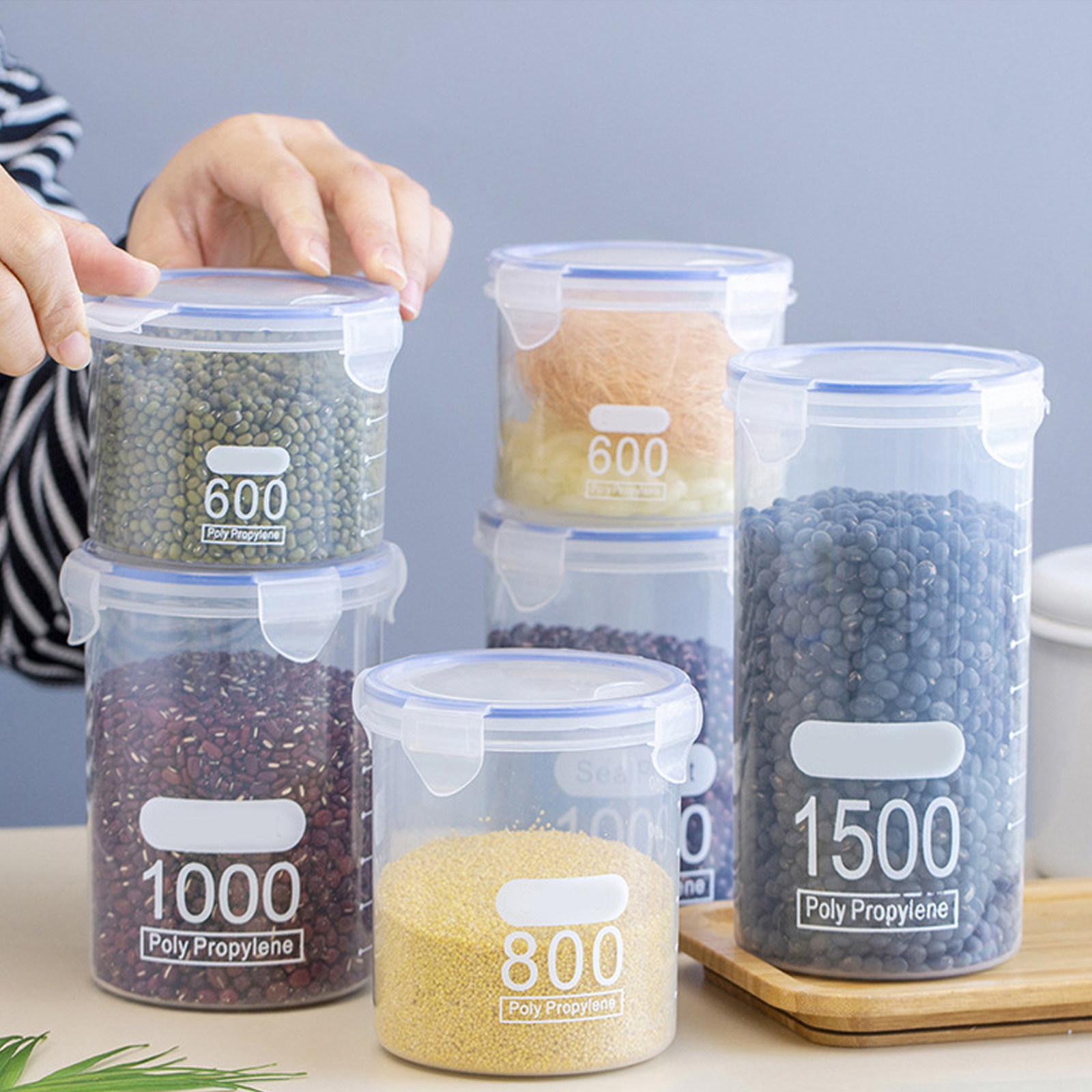6 recipientes herméticos para  - Food Storage Containers reseña y precio