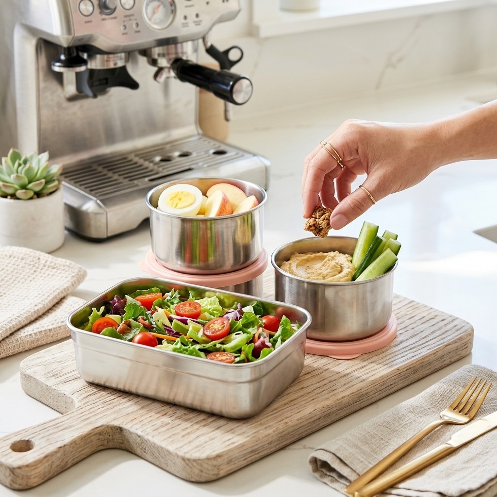 Lonchera de Acero Inoxidable 3 - Food Storage Oven Safe reseña y precio