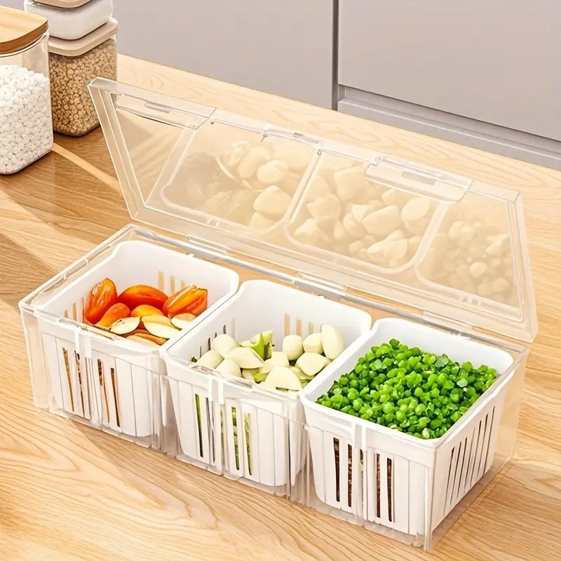 Contenedores de almacenamiento - Food Storage With Dividers reseña y precio