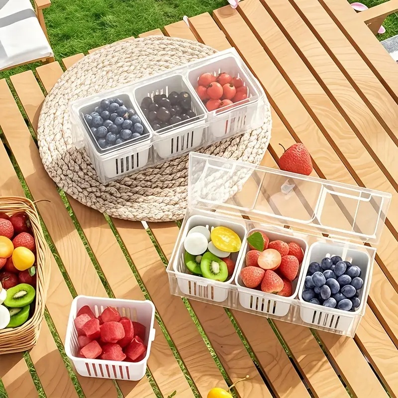 Contenedores de almacenamiento - Food Storage With Dividers reseña y precio
