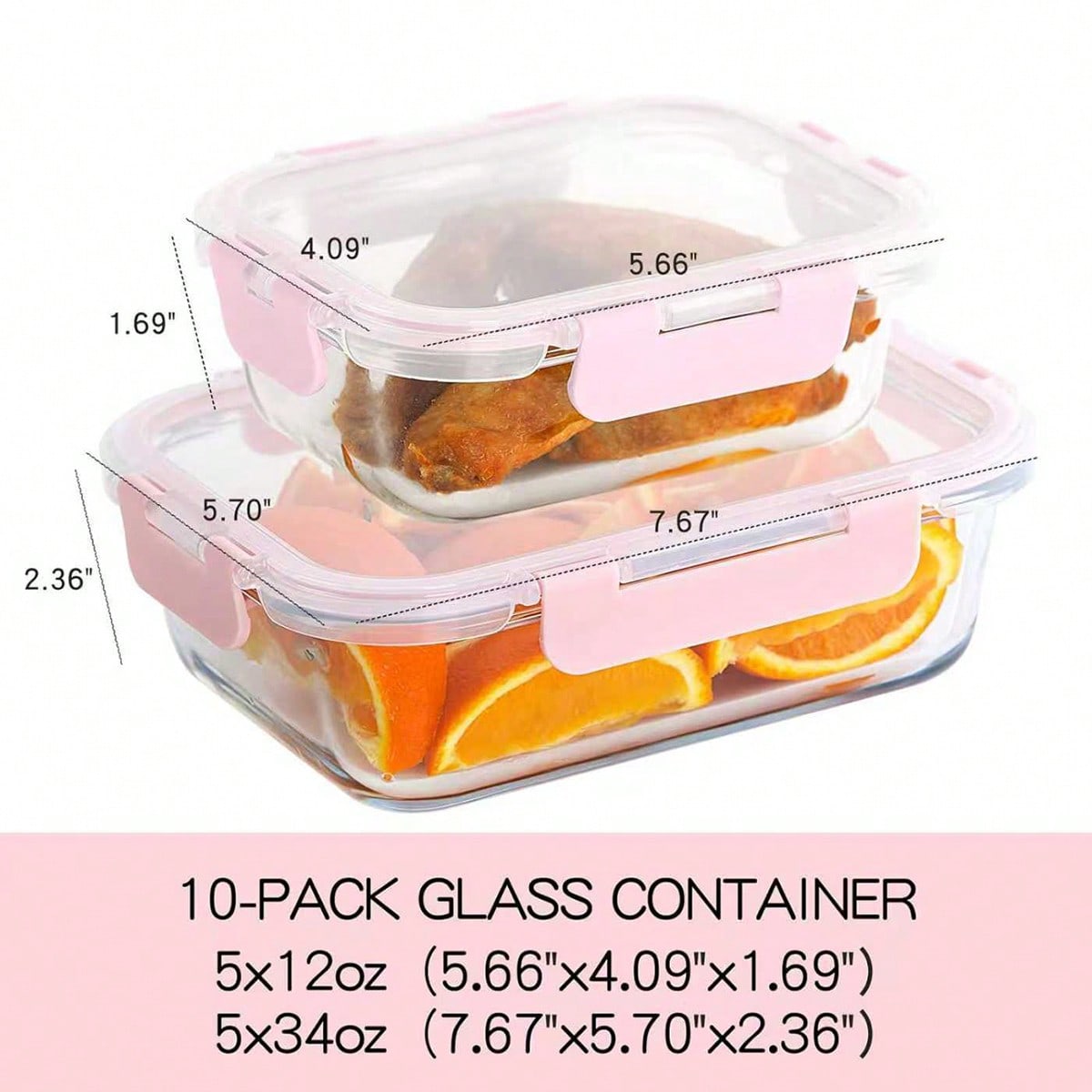 Paquete de 10 recipientes de v - Food Storage Oven Safe reseña y precio