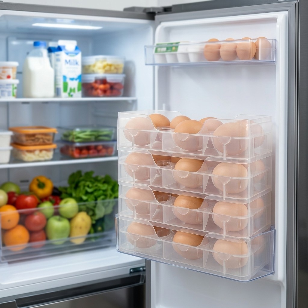 Contenedor de Huevos Apilable, - Food Storage With Dividers reseña y precio