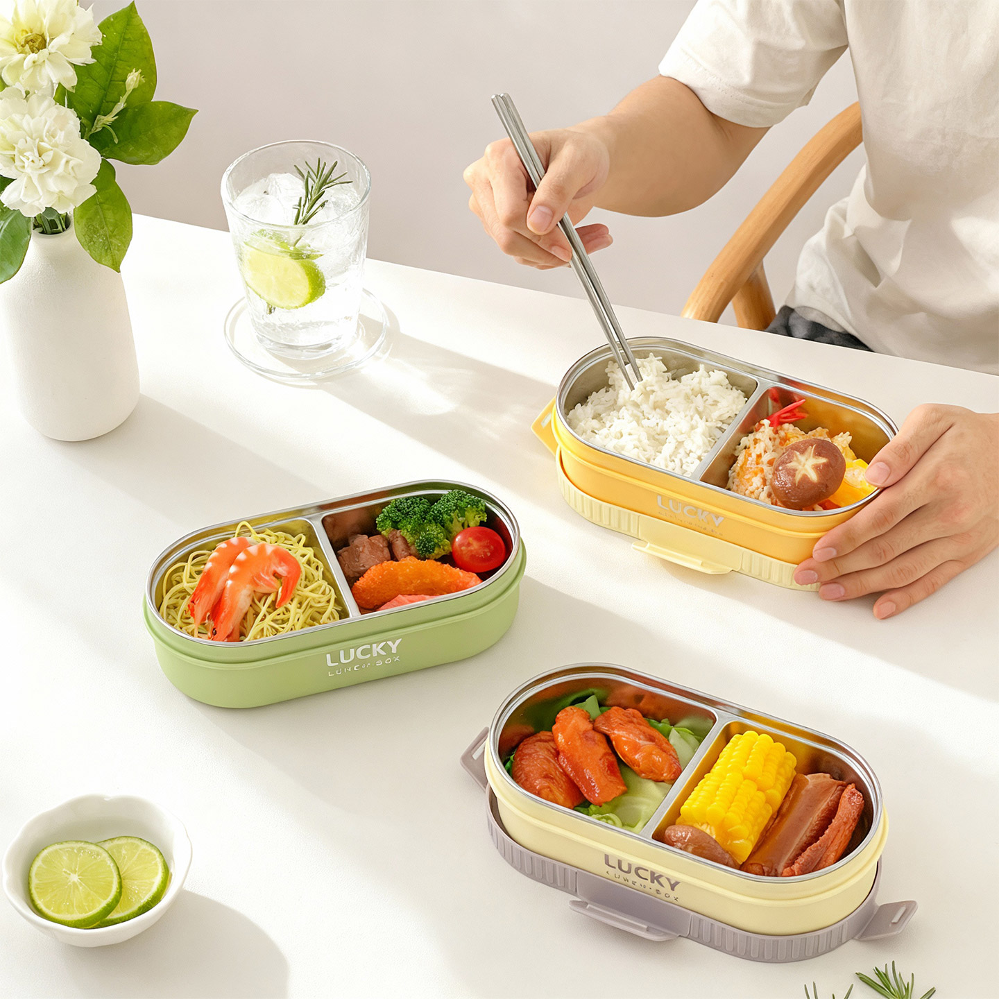 WORTHBUY-fiambrera con aislami - Food Storage Oven Safe reseña y precio