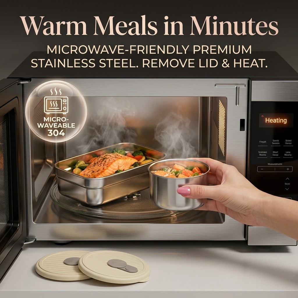 Lonchera de Acero Inoxidable 3 - Food Storage Oven Safe reseña y precio