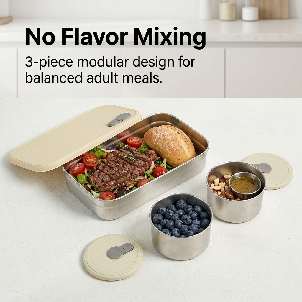 Lonchera de Acero Inoxidable 3 - Food Storage Oven Safe reseña y precio