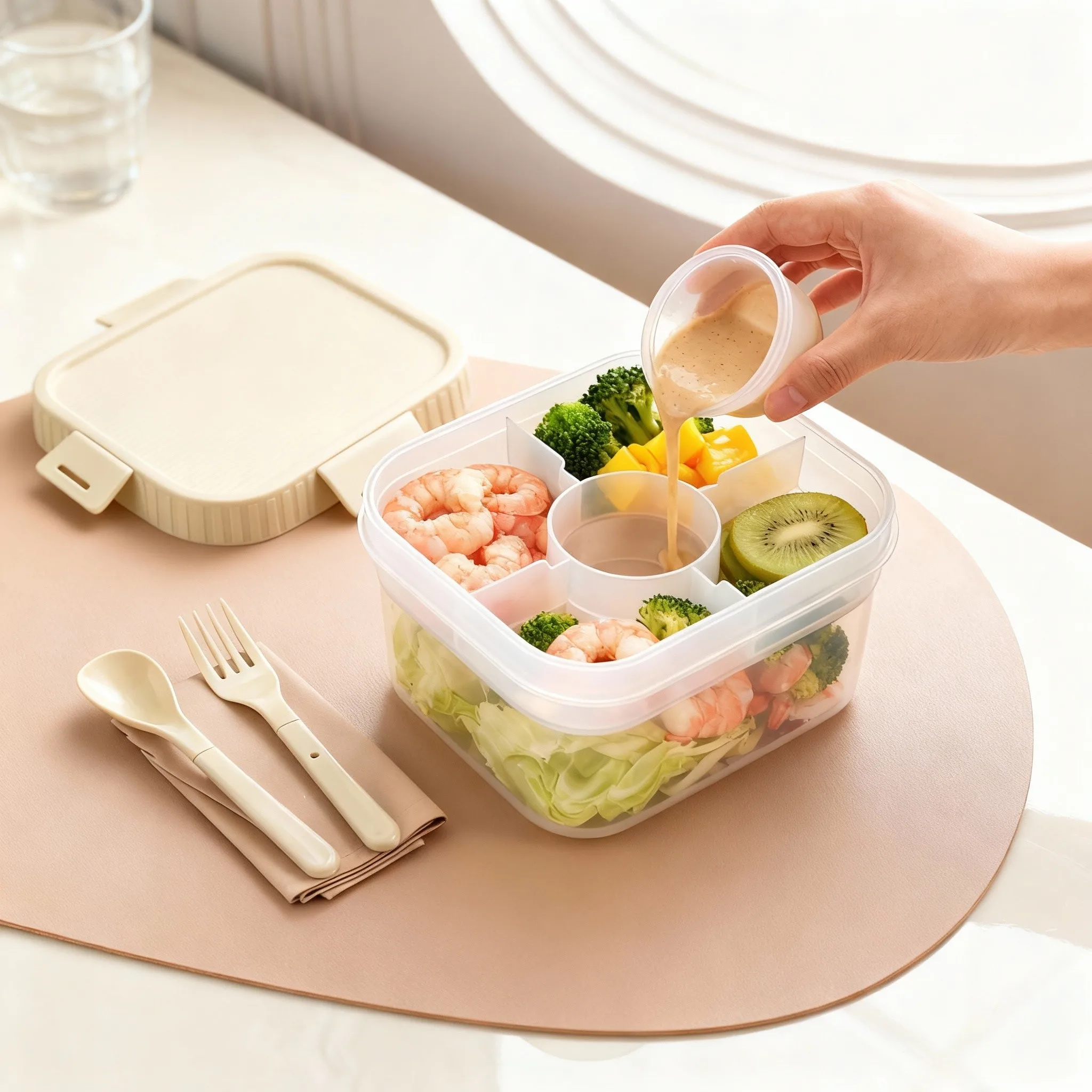 Lonchera portátil de plástico  - Food Storage Oven Safe reseña y precio