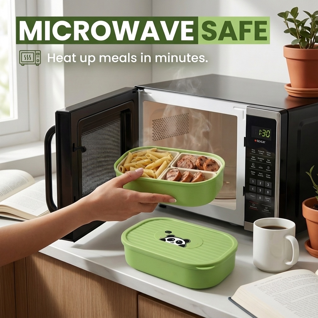 Lonchera de plástico con divis - Food Storage Oven Safe reseña y precio