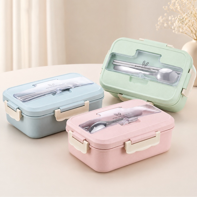 Lonchera de Paja de Trigo, Apt - Food Storage Oven Safe reseña y precio